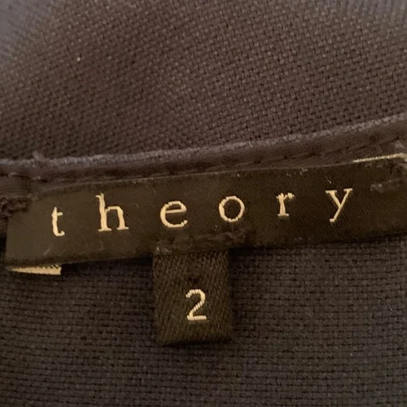 SZ 2 Theory Navy Blue Sleeveless Dress - Picture 3 of 5